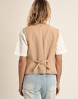 Carrie Waistcoat - Tan