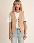 Carrie Waistcoat - Tan