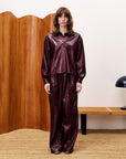 Simone burgundy shirt