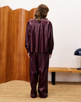Simone burgundy shirt