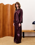 Simone burgundy shirt