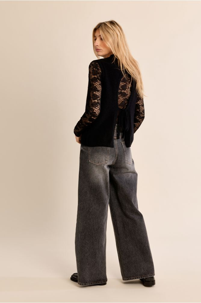 Mia Knit Sweater - Black