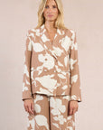 Chloe Cropped Blazer - Print