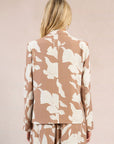 Chloe Cropped Blazer - Print