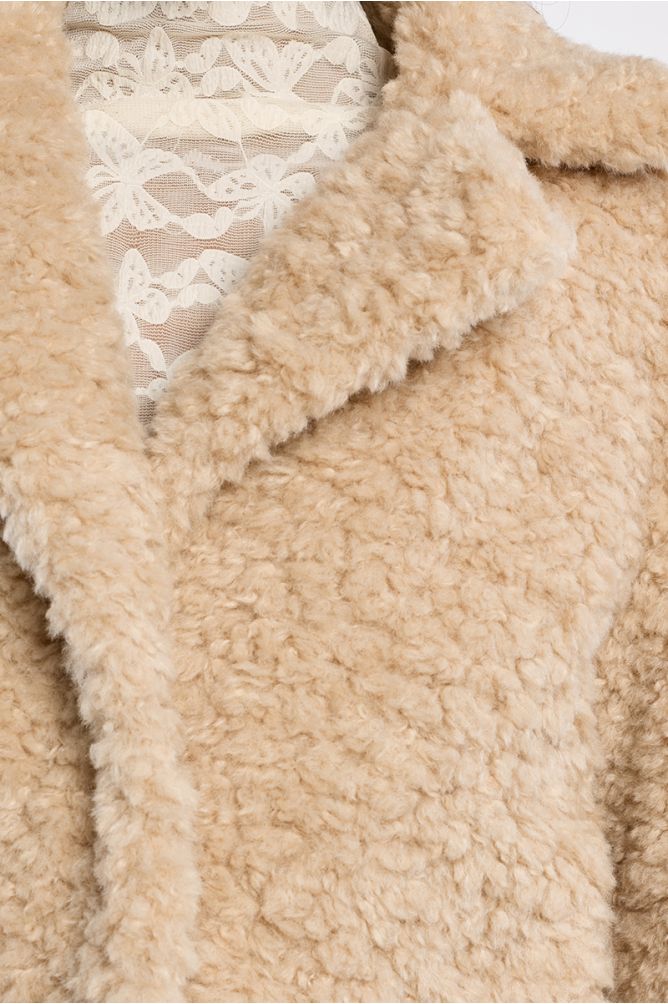 Molly straight shearling jacket