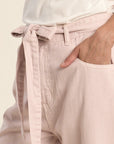MB Straight Bow Jeans - Pink