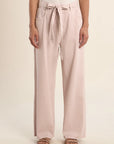 MB Straight Bow Jeans - Pink
