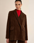 Ruddy Cord Blazer - Brown