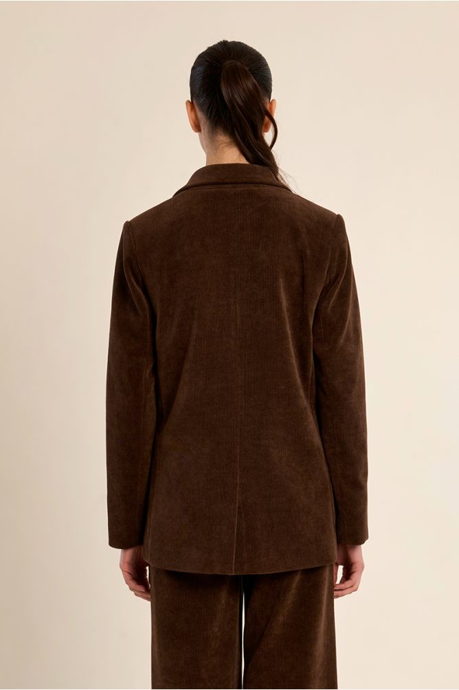 Ruddy Cord Blazer - Brown