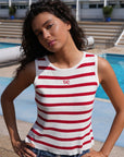 Summer Stripe Tank - Red