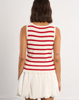 Summer Stripe Tank - Red
