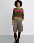 Kya Geo Sweater - Green