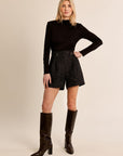 Carrie Vest Top - Black