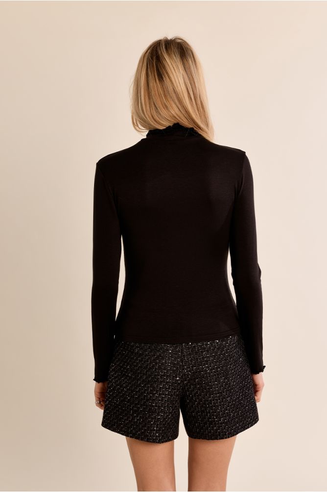 Carrie Vest Top - Black