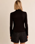 Carrie Vest Top - Black