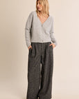 Elsie Knit Cardigan - Silver