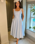 Vivian Panel Dress - Blue