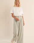 Zara Wide Trouser - Beige