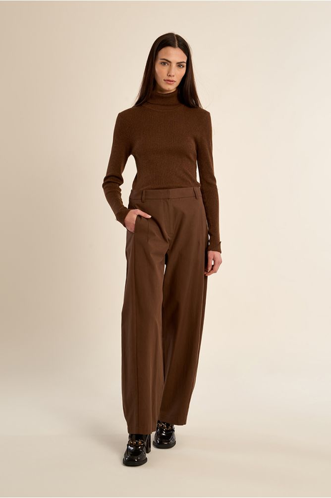 Kaylee Wide Trousers - Brown