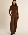 Kaylee Wide Trousers - Brown