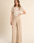 Zara Wide Trouser - Beige