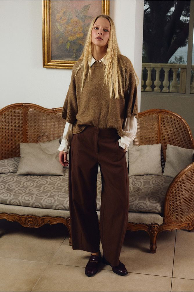 Kaylee Wide Trousers - Brown