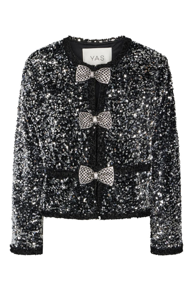 Yas Bow Sparkly Jacket Harper