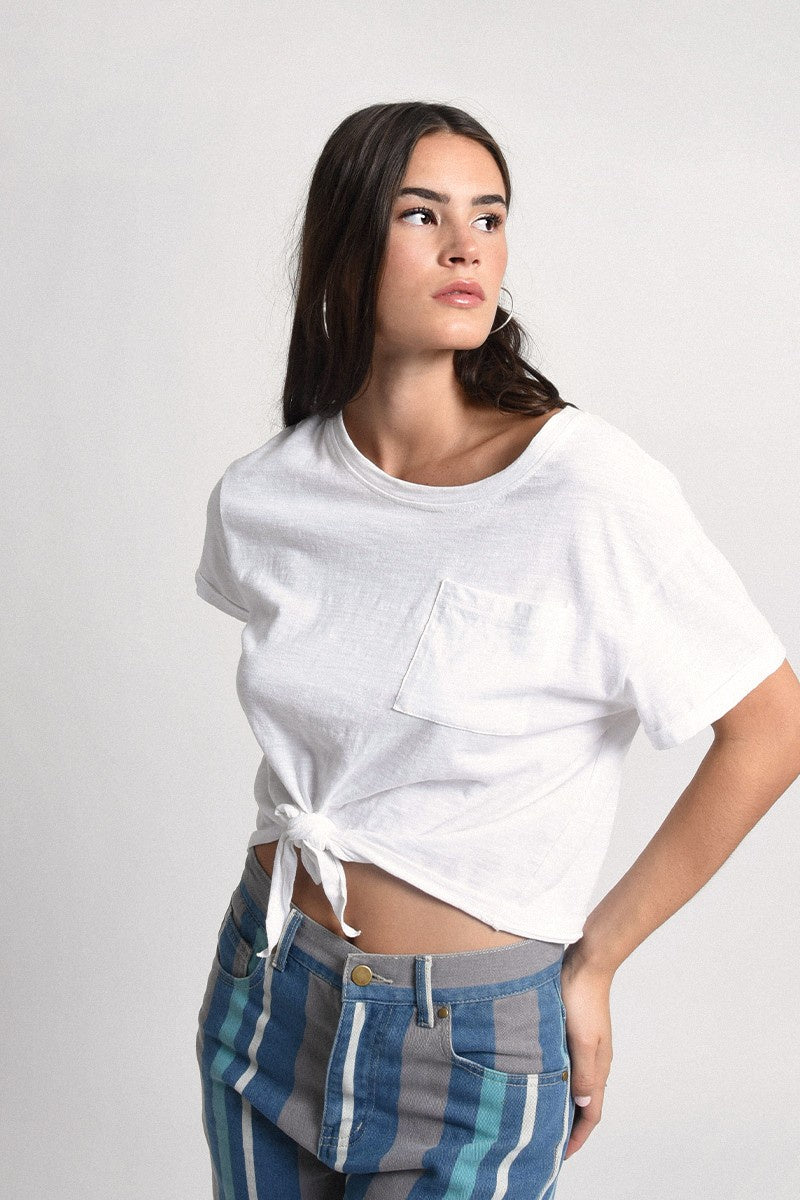 Paige Front Tied Tee
