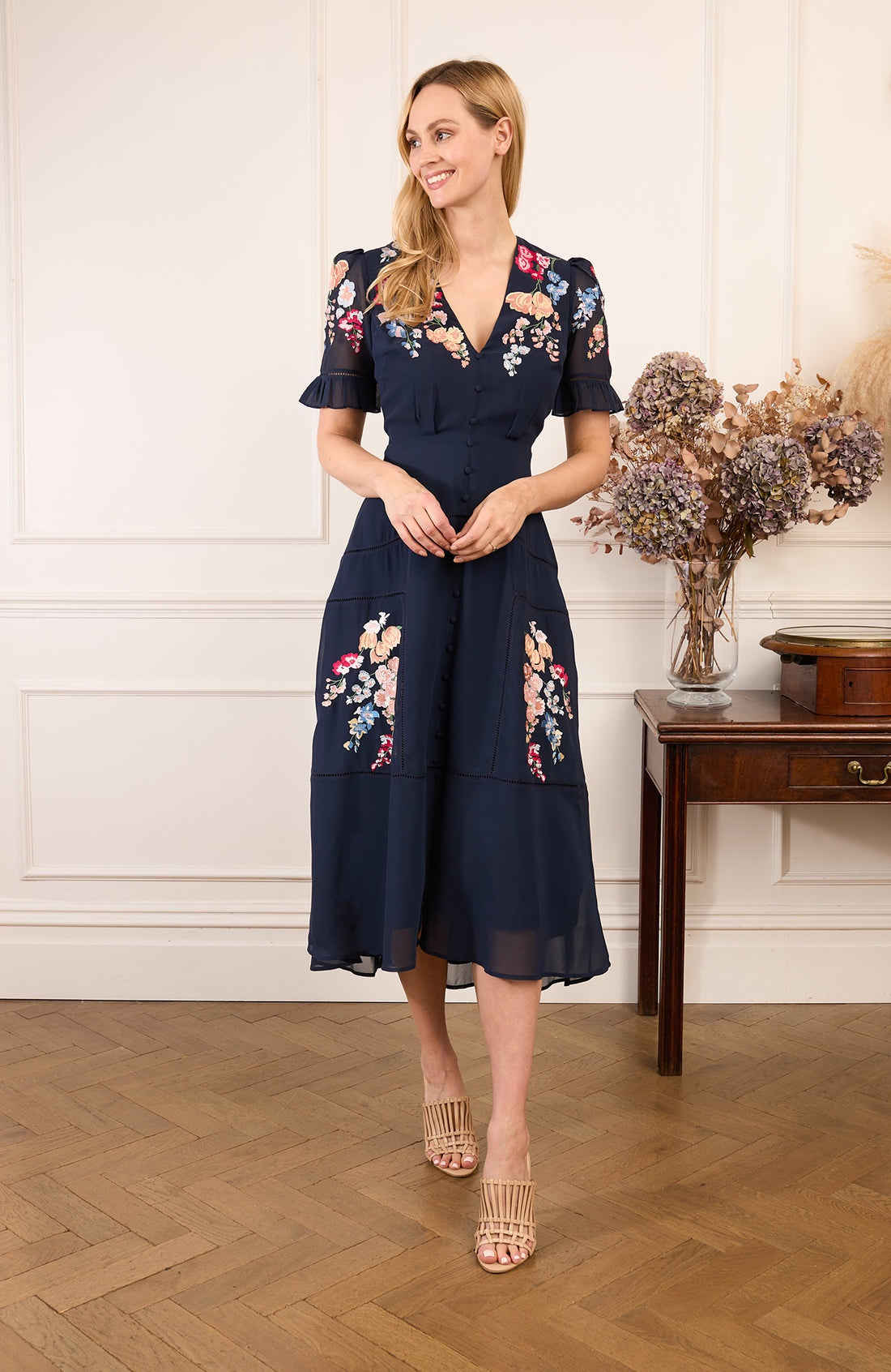Clarice Button Front Dress