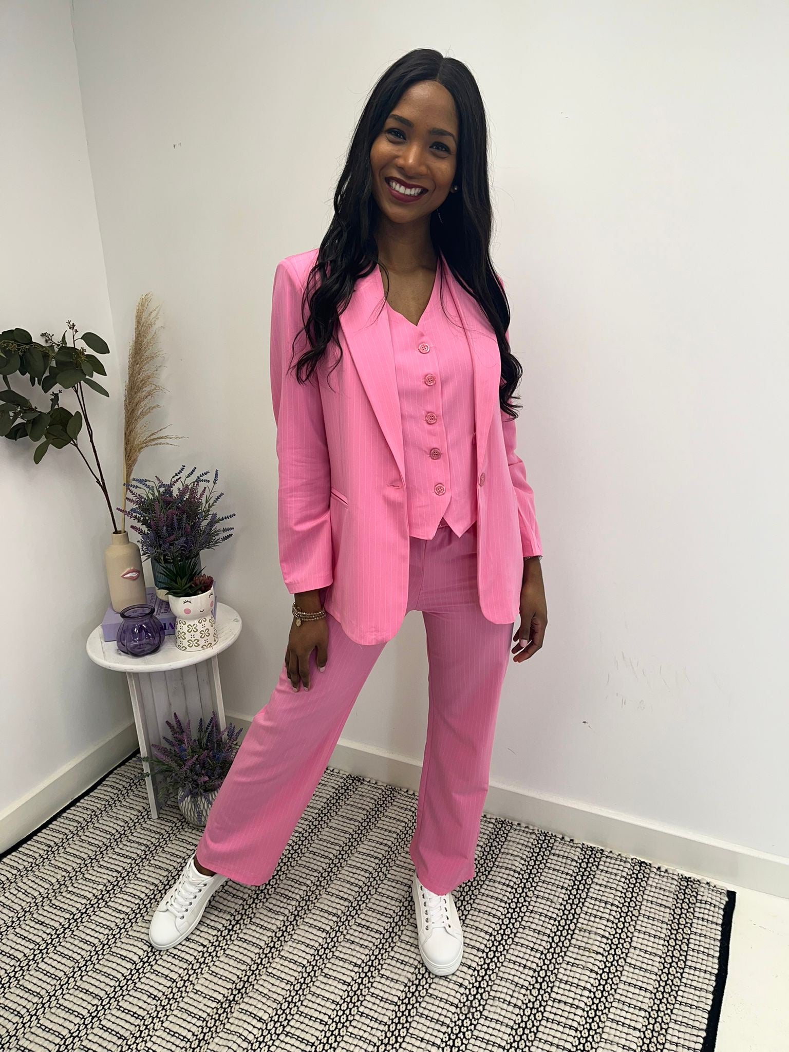 Olivia 3pc Suit - Hot Pink