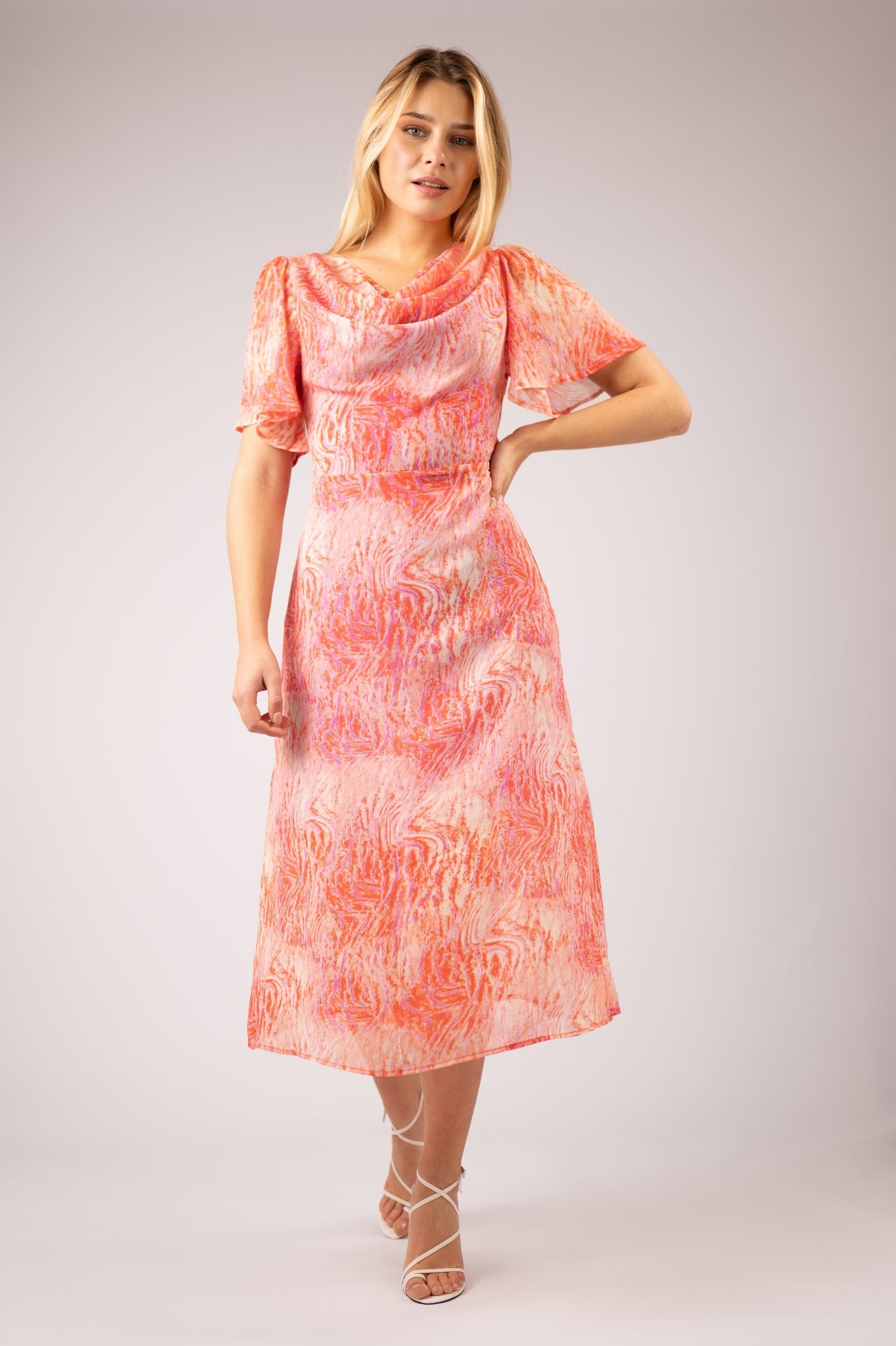 Mimi Cowl Dress - Pink