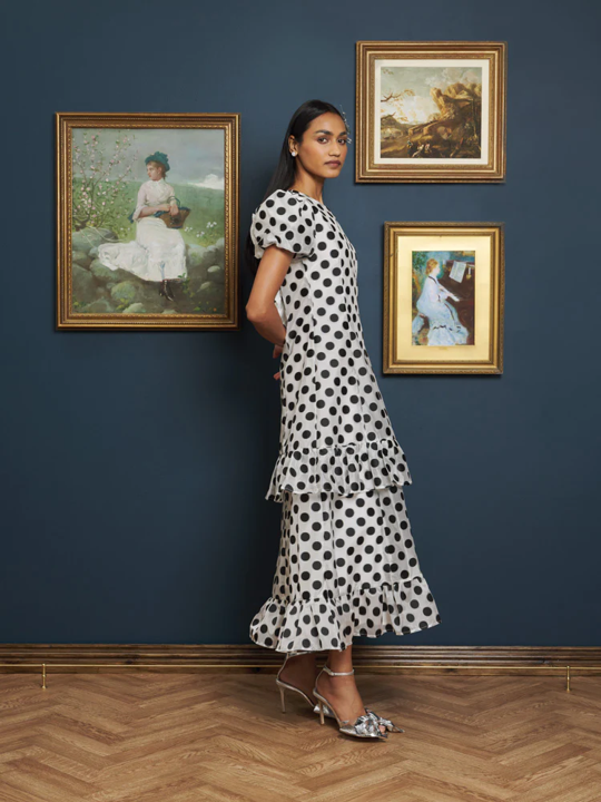 Midi clearance spotty dress